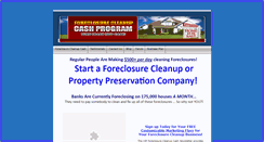 Desktop Screenshot of foreclosurecleanupcash.com