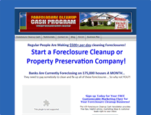 Tablet Screenshot of foreclosurecleanupcash.com